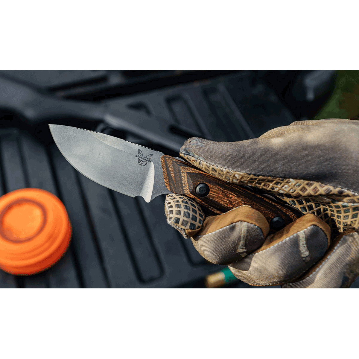 Benchmade 15017 Hidden Canyon w Wood Handle 