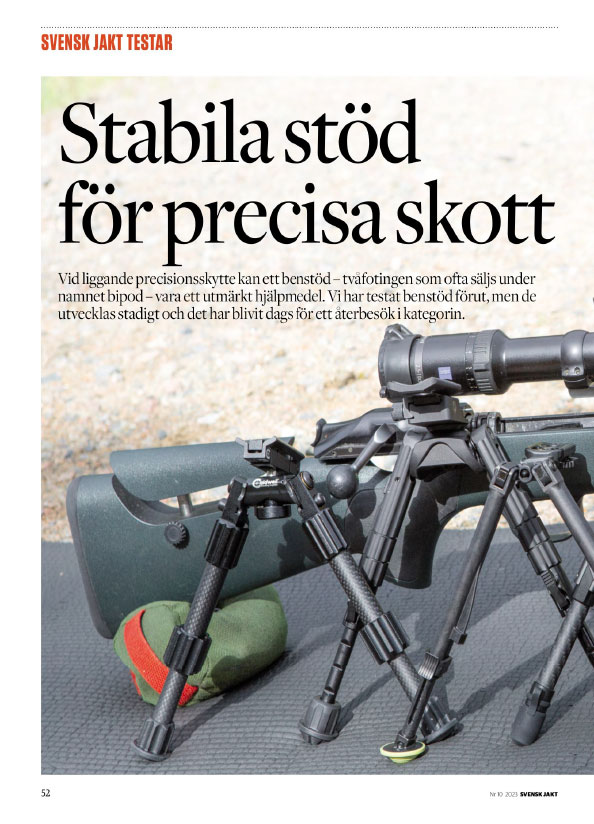 Test bipods svensk jakt